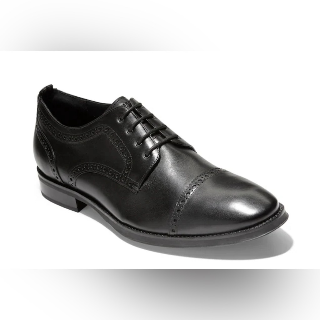 Cole Haan Jefferson Cap Toe Dress Shoes. Men’s 9.5. Black.
